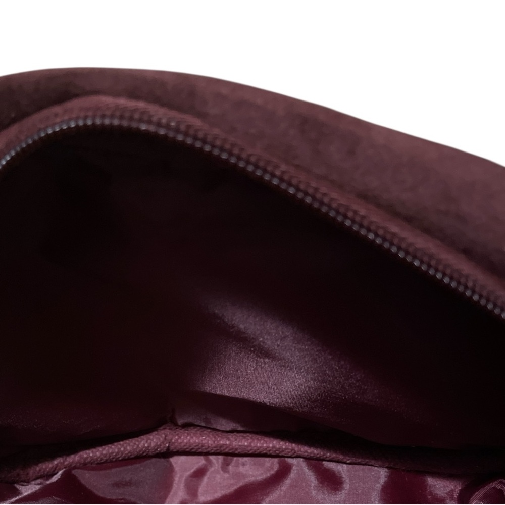 SUEDE QUILTED MINI PEARL EMBOSSED WRISTLET CLUTCH - Picture 4 of 4